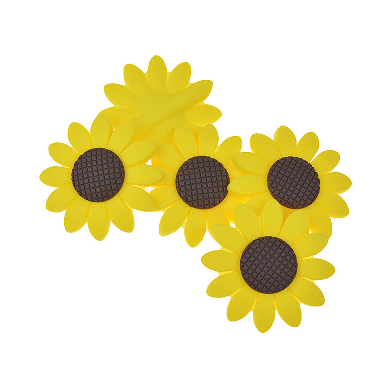 Wholesale 20PCS Silicone Sunflower Beads